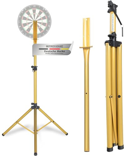 Pronomic DA-45S Ständer für Dartscheibe - Dartboard Halterung - Dartständer aus Stahl - Stufenlos höhenverstellbar