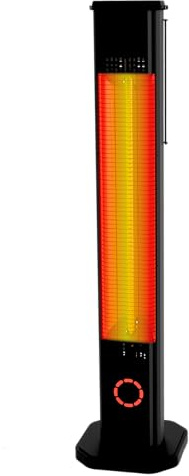 Infrarot Heizstrahler 2000W 8 Stufen, 2-in-1 Infrarot Wandmontage Standgerät, IP65, Fernbedienung, Timer, Elektroheizung, Infrarotheizung TOR, Heizstrahler Terrasse & Innenraum, Outdoor