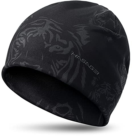 HASAGEI Laufmütze Herren Damen Fahrradmütze unter Helm Mütze Kalten Jahreszeit Warm Sportmütze Antistatisch Beanie für Freizeitaktivitäten Joggen Reisen Ski Radfahren