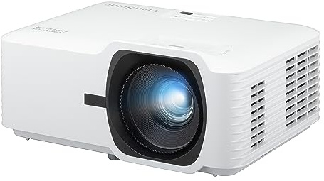 ViewSonic V52HD Full HD 1080P Laser Beamer, 5000 ANSI-Lumen, Ultra-großer Bildschirm, Keystone-Korrektur, 2X HDMI, USB-A, 15W Lautsprecher
