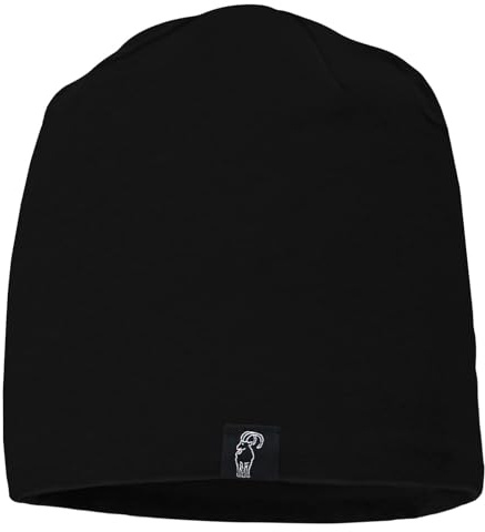 ALPIDEX Baumwollmütze Fleecegefüttert Wintermütze Warme Fleece Mütze Unisex Radfahren Laufmütze Winddicht Sportmütze Atmungsaktiv Running Fahrradmütze, Farbe:Black