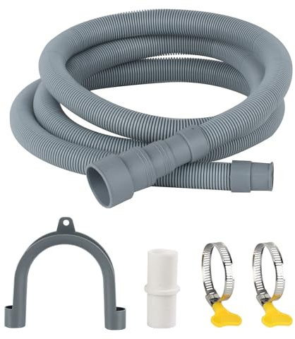 2 Mx30MM Ablaufschlauch, Verlängerung für Waschmaschine | Verlängerung für Waschmaschine, Spülmaschine, inkl. Universalverbinder