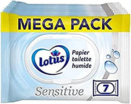 Lotus Feuchtes Toilettenpapier Sensitive - ohne Farb- und Duftstoffe - FSC Fasern 100% natürlichen Ursprungs - 294 Blatt