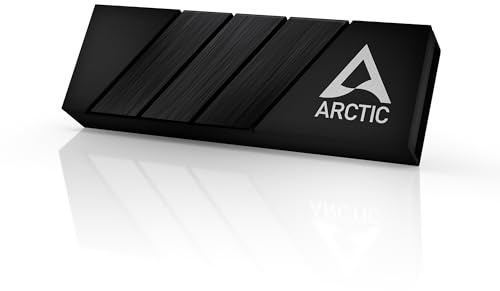 ARCTIC M2 Pro (schwarz) - Heatsink-Kühler für M.2 2280 SSD | Mit ARCTIC TP-3 Wärmeleitpads, kompatibel mit PC & PS5, für doppelt und einseitig bestückte SSDs