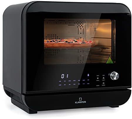Klarstein 18 L Heißluftfritteuse, Airfryer mit Dampf- und Trocknungsfunktion, Schnelle Heissluftfriteuse XXL, Timer, 10 Programme, Air Fryer zum Luftfritieren, 2450W Fritteuse Heissluft ohne Fett