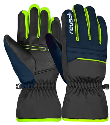 Reusch Winterhandschuhe für Kinder | warm, Winddicht & extra atmungsaktiv | mit elastischem Bündchen, Handschuhe für Alltag, Schule & Outdoor, Größe 3-6,5, Alan Junior
