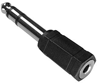 PremiumCord Adapter 6,3 mm Stereostecker auf 3,5 mm Stereobuchse, Stecker auf Buchse