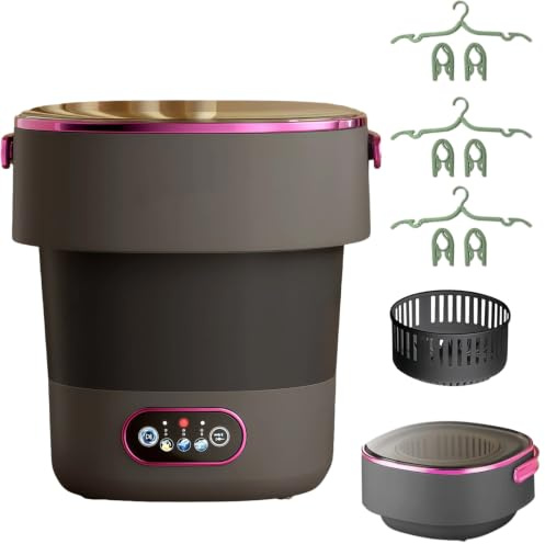 Mini Waschmaschine 15L Tragbare Mini-Waschmaschine, Reisewaschmaschine | Faltbare Wasch maschine, Camping Waschmaschine Kleiner Kleidung Wasch-maschine für Zuhause, Wohnungen, Wohnheime