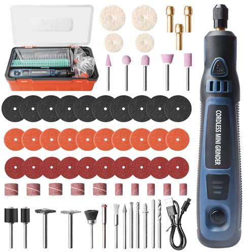 Elektrische Gravierstift, Elektrisches Gravur Stift Kit, Kabellos Usb Wiederaufladierbar Gravur Werkzeug Kit, 3-Gang-Regler (bis 15.000 U/min) Gravierwerkzeugsatz Für Schmuck Glas Holz Kunststoff