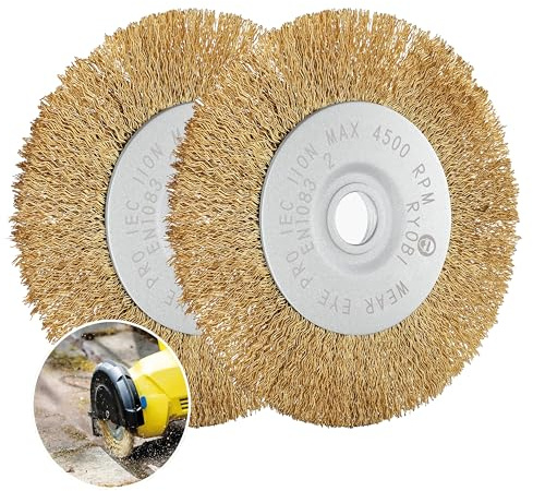 Fugenbürste 2er Set | Kompatibel mit Gloria Multibrush und anderen Drahtbürsten | 10 mm Breite | Weedbrush Zubehör Ersatzbürste Bürste