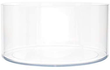 Royal Imports Blumenvase, Acryl, Zylinder, dekorativer Mittelpunkt für Zuhause oder Hochzeit, Nicht zerbrechlicher Kunststoff, 20,3 x 10,2 cm, kurz, rund, transparent