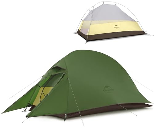 Naturehike Cloud Up Wanderzelt für 1 Person, leichtes Campingzelt zum Wandern, Kuppel für 1 Mann