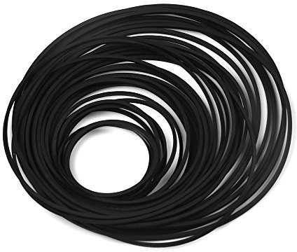 SMTHOME Universal 30PCS Mix Größe Square Cassette Machine Belt Verschiedene Common Belt für Recorder, Walkman, Repeater