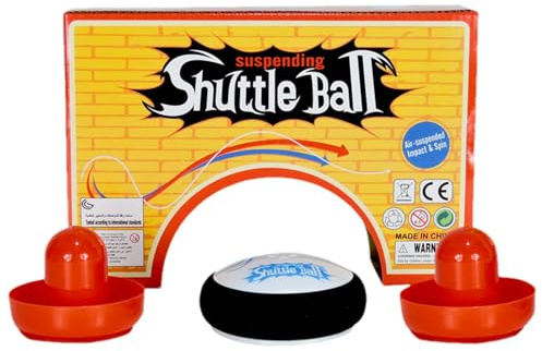 Hockey Hover Puck, Mini Electric Sliding Hockey Mit 2 Roten Hockeys Drückern, Tragbares Leichtes Tischairs Hockeys Spiel Set, Airs Brettspiel Spielzeug Geschenk Für Kinder Erwachsene