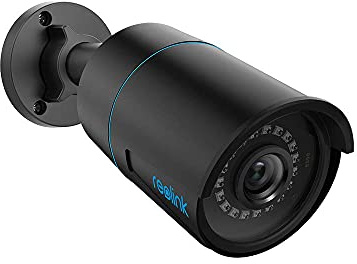 Reolink 5MP PoE Überwachungskamera Aussen mit Personen-/Autoerkennung, Smarte IP Kamera Outdoor mit Zeitraffer, 30m IR Nachtsicht, IP67 Wasserfest, Audio, microSD Kartensteckplatz, RLC-510A Schwarz