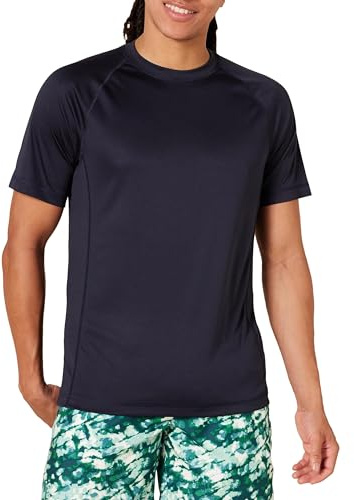 Amazon Essentials Herren Rashguard Kurzarm UPF 50+ UV-Schutz Schwimm-Shirt Schnelltrocknend