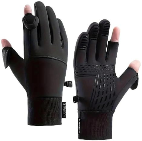 2XK-NOV Fingerlose Handschuhe Angel Handschuhe Winterhandschuhe – Jagdhandschuhe Herren Warme Fahrradhandschuhe Damen, Bitte messen Sie Ihren Handumfang (XL)