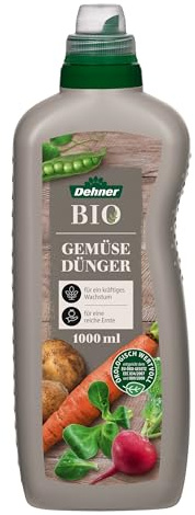 Dehner Bio Gemüsedünger, hochwertiger Flüssigdünger, Dünger für Gemüse, organischer NK-Dünger, 1 l, für ca. 150 l