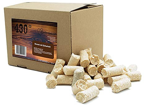 eLab eLab 430° Öko-Feuerzeug – 1,5 kg ca. 150 Stk. Kaminanzünder I Herdanzünder I Grillanzünder I Brennholzanzünder I Holzkohle I Briketts I Feueranzünder I Premiumholz & Wachs I