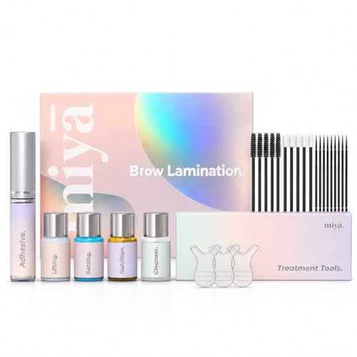 MIYA LASH | Professioneller Augenbrauen Laminierung Set für den Heim-Salon | DIY Keratin Brow Lift Kit | Augenbrauen Lifting Set | Vollere, dickere Brauen für 6 Wochen | Einfach zu verwenden