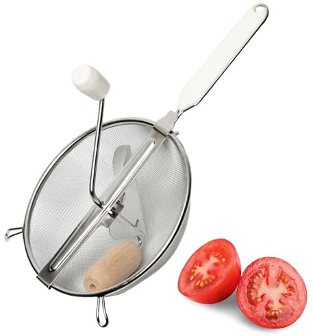 Westmark Einkoch-Set S- Küchensieb & Einmach-Trichter für Marmelade, Mus oder Brei - 20cm Durchmesser - besonders einfache Reinigung (2-teilig)
