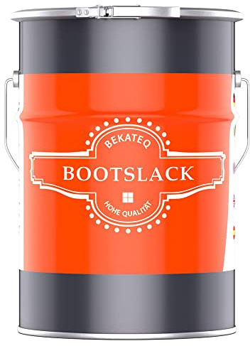 Bootslack Weiß 10 Liter I Klarlack für Holz innen & außen I Parkettlack, Treppenlack, Schiffslack, Yachtlack I Hochbelastbar, wetterbeständig, süß- und seewasserfest - BEKATEQ LS-100