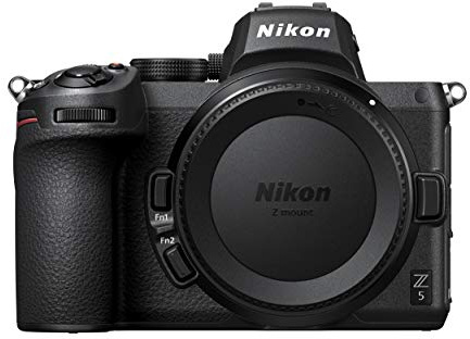 Nikon Spiegellose Z 5-Vollformatkamera (24,3 MP, 273-Punkt-Hybrid-AF mit Fokusassistent, eingebauter 5-Achsen-Bildstabilisator, 4K-UHD-Video, doppelter Speicherkartensteckplatz)
