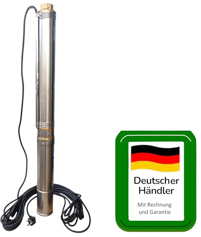 Tiefbrunnenpumpe 550W 2,5 8,5 bar 45 l/min Sandverträglich