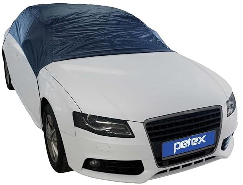 PETEX Autoabdeckung Halbgarage Größe XL (ca 315 x 145 x 61 cm), Nylon, blau