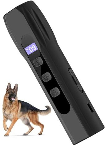 Lancoon Ultraschall Antibell Gerät mit LED-Licht Handheld Anti-Bell Gerät | Verhaltenstraining 3 Frequenzen Long Lasting Beeping Button für Hunde Indoor Outdoor