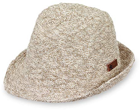 Sterntaler Strohhut meliert - klassischer Sommerhut mit Ripsband - Unisex Sonnenkappe - Baby und Kinder Kopfbedeckung - sand, Größe 51