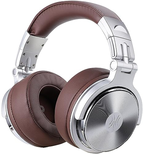 OneOdio Over Ear Kopfhörer Geschlossene Studiokopfhörer mit Kabel, Mikrofon,Share Port, Protein-Leder-Ohrmuscheln für Podcast, Recording, Monitoring PC TV Adapter Frei Stereo DJ Headphones