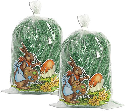 Brauns-Heitmann Henkelkorb mit Ostergras (2 Beutel, Ostergrün)