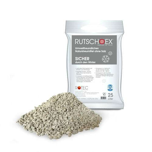 RUTSCH-EX Winterstreu 25LSäcke Naturstreumittel kein Streusalz Streugut Streumittel (1x 25L)