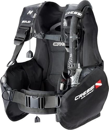 Cressi Tauchjackets Gute Tarierung Solid Dive Center Edition, Schwarz, XXS-Kid, JIC741705