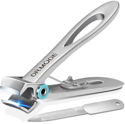 Nagelknipser für Senioren Dicke Nägel - DRMODE 16mm Wide Kieferöffnung Nagelknipser Fußnägel Nagelzwicker ,Edelstahl Groß Nail Clipper Fußnagelzange Zehennagelknipser Nagelzangen für Männer