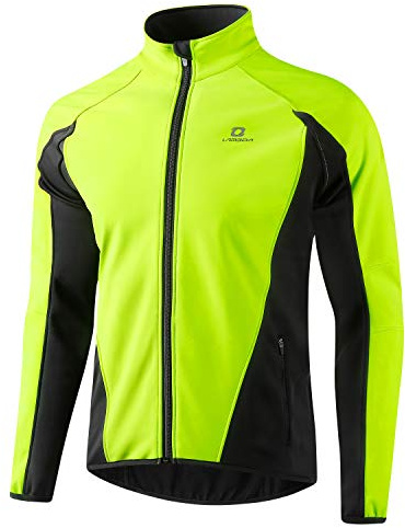 LAMEDA Fahrradjacke Herren Winter Warm Softshelljacke Wasserdicht Atmungsaktiv Winddicht Radjacke Laufjacke Thermo für Radfahren Sport Laufen Wandern
