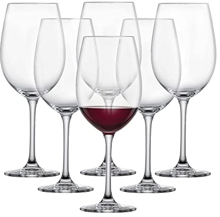 SCHOTT ZWIESEL Burgunder Rotweinglas Classico 6er Set, Burgundergläser für Rotwein aus Tritan Kristallglas, spülmaschinenfest, 123651