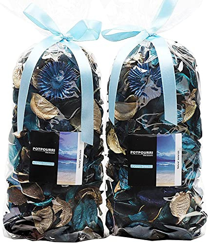 Qingbei Rina Blau Potpourri Duft, Ozean Potpourri Deko, Floral Pot pourri Blume D'ekorative Vase Füller, Schüssel Füller,Home Frangrance Sachets 280g