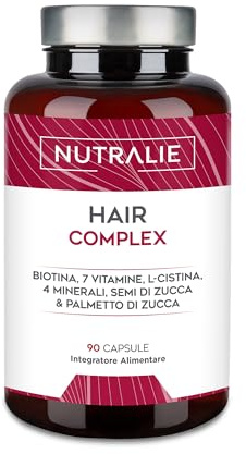 HAAR VITAMINE [PREIS 2022] - Biotin Zink Selen - Hair Complex Männer Frauen - Haarvitamine 90 Vegetarisch Kapseln Nutralie