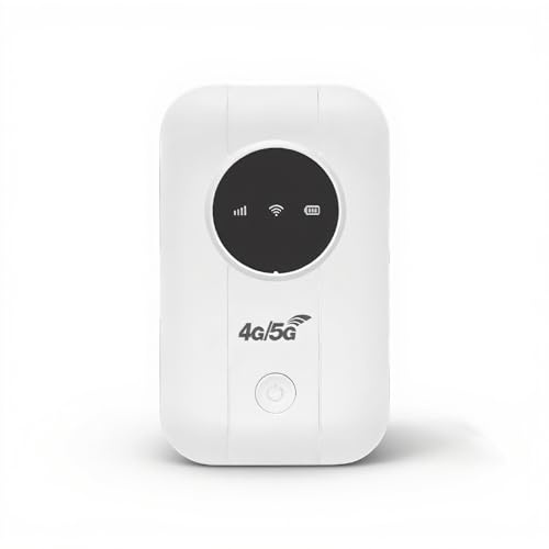 4G WiFi Hotspot, Tragbares USB -Modem, 300 Mbit/s Mobile Hotspot Verbinden Sie Bis zu 10 Geräte, 3200 MAH -Router mit SIM -Kartensteckplatz für Reise, Geschäftsreise, Arbeiten