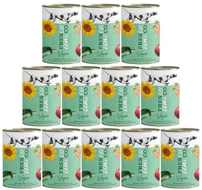 FRESCO Dog Unico Vegan Hundefutter Nass 6 x 400g | Hochverträglich & gesund | Vegan & Hypoallergen | Hunde Nassfutter getreidefrei mit frischem Gemüse | Nassfutter für Hunde ohne künstliche Zusätze