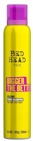 TIGI Bed Head Bigger The Better Volume Foam Shampoo 200ml für feines und dünnes Haar