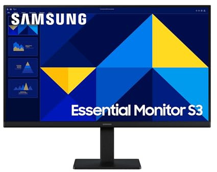 Samsung 27 Zoll Essential S3 S30GD Full HD 1080p (1.920 x 1.080), PC-Monitor, Bildschirm, 100 Hz, IPS-Panel, Game Mode, Off Timer Plus, Eye Saver Mode, Flicker Free, LS27D304GAUXEN