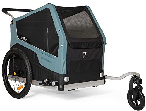 Burley Bark Ranger Fahrradanhänger Schwarz/Blau Einheitsgroße