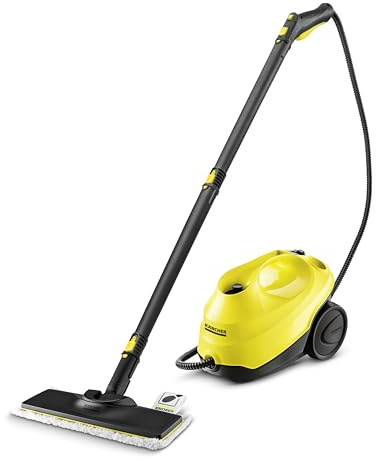 Kärcher Dampfreiniger SC 3 EasyFix (Kurze Aufheizzeit: nur 30 Sekunden, Flächenleistung je Tankfüllung: ca. 75 m², Tank permanent befüllbar, Entkalkungskartusche, Parkposition, weiteres Zubehör)