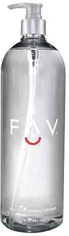 FAV Luxuriöses Gleitmittel auf Wasserbasis, natürliches Gleitgel für Frauen, Männer und Paare, spielzeugfreundlich, kondomsicher, 100 ml