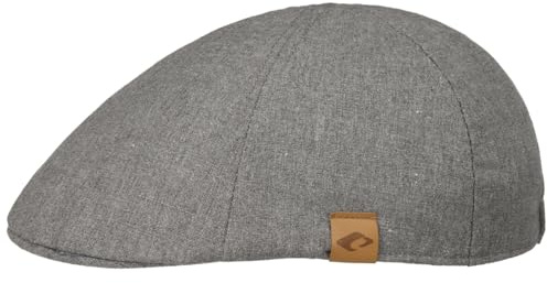 CHILLOUTS Shelton Hat, Schiebermütze aus 100% Baumwolle, Herren Flat Cap, S-M, grau