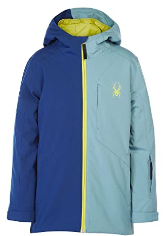 Spyder Jungen Chief Skijacke, Open Blue, 140 EU (Herstellergröße: S)