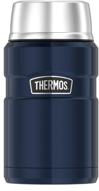 Thermos STAINLESS KING Thermobehälter für Essen blau 0,70l - Edelstahl, absolut dicht, hält Speisen 14h heiß & 24h kalt, BPA-frei